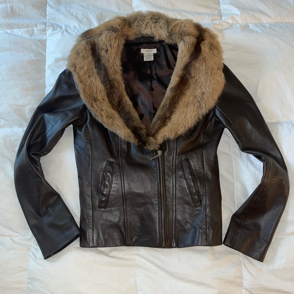 Lamb Leather and Real Fur Jacket